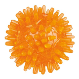 Blikající ježatý míček, termoplastová guma (TPR) 5 cm (RP 2,10 Kč)
