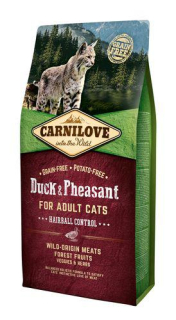 Carnilove Cat Adult Duck & Pheasant Grain Free 6 kg