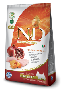 N&D Grain Free Pumpkin DOG Adult Mini Chicken&Pomegranate 2,5kg