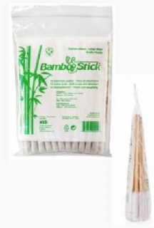Tyčinky vatové BambooStick S/M pro čišt. uší psů 50ks