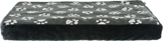 Obdelníkový polštář JIMMY černý s tlapkami 100x70cm