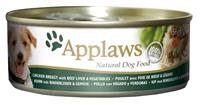 Applaws Dog konz. kuře, hovězí játra a zelenina 156 g 