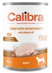 Calibra Dog konz.-krůta a kuřecí srdíčka 400 g