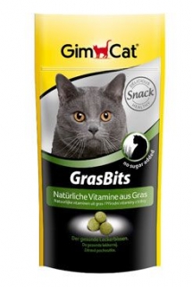 Gimcat Tablety GrasBits s kočičí trávou 40 g