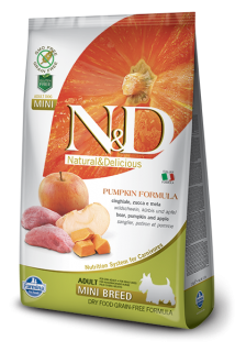 N&D Grain Free Pumpkin DOG Adult Mini Boar & Apple 7kg