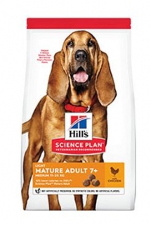 Hill's Science Plan Canine Mature 7+ Light Medium Chicken 14 kg