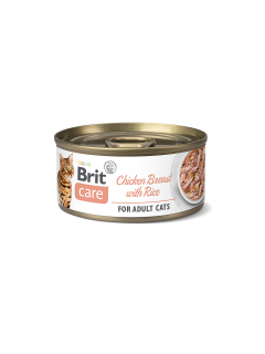 Brit Care Cat konz Fillets Breast&Rice 70g