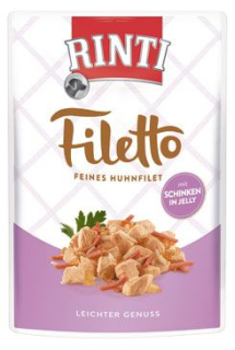 Rinti Dog Filetto kapsa kuře+šunka v želé 100g
