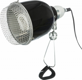 Reflektorová svorková lampa s ochrannou mřížkou, 14x19cm, 150 W