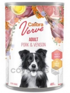 Calibra Dog Verve konz.GF Adult Pork&Venison 400g