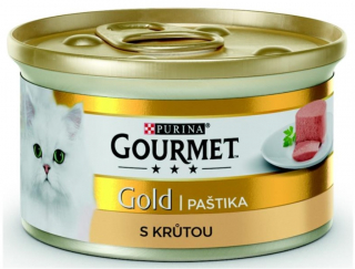 Gourmet Gold cat konz.-jemná paštika krůta 85 g
