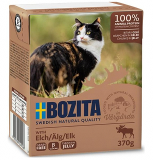 Bozita cat chunks in jelly with elk (s losím) 370g