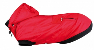 Červená vesta PALERMO s odepínací kapucí S 40 cm
