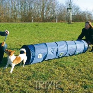 Agility tunel - malý pes, štěně, 40cm/2m – modrý
