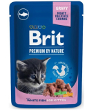 Brit premium cat kaps. whit fish Kitten 100 g
