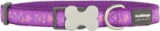 Obojek Red Dingo BUTTERFLY purple - 1,5/24-37cm