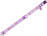 Nobby Flower Lilac obojek s rolničkou pro kočky fialový