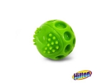 Hilton hračka pro psa dentální míček pískací 6,3 cm zelená