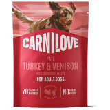 Carnilove Dog POUCH Paté Turkey & Venison with Strawberry Leaves 300g