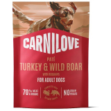 Carnilove Dog POUCH Paté Turkey & Wildboar with Rosehips 300g
