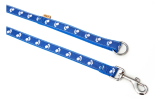 Vodítko nylon Tlapky 1x120 modrá BAFPET