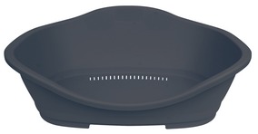 Plastový pelech č. 1 s větráním 45/56 cm tmavě šedý