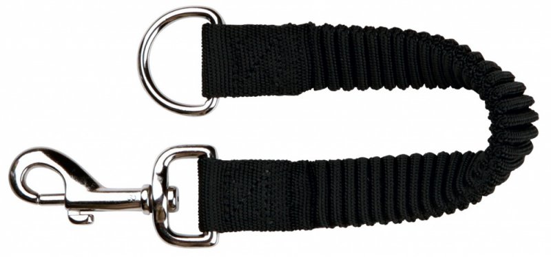 Tlumič tahu, nylonové vodítko s gumou S-M 21 cm/15 mm černé