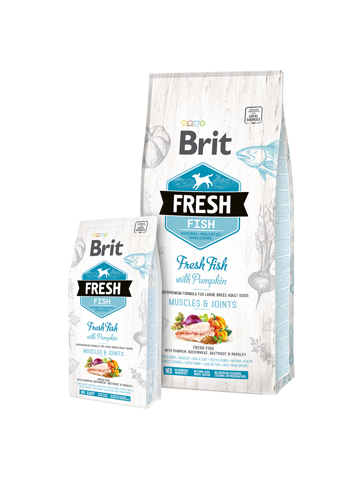 Brit Dog Fresh Fish & Pumpkin Adult Large 2,5kg