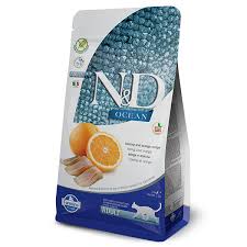 N&D OCEAN CAT LG Adult Codfish & Orange 300g