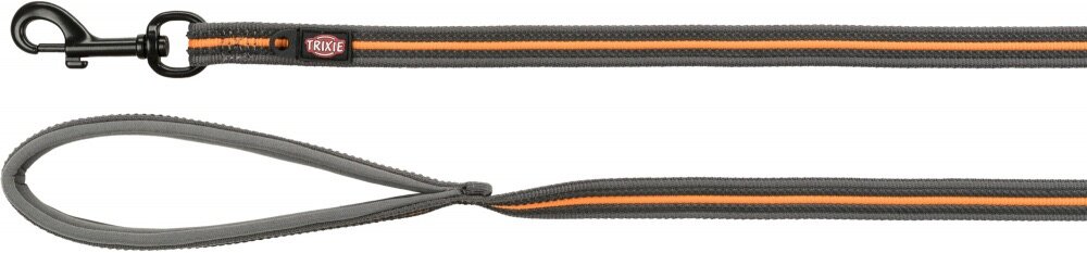 Stopovací vodítko FUSION, pogumované, M-XL: 15 m/ 17 mm, grafit/papája