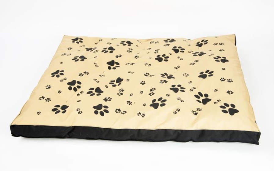 Matrace nylon Sucharda béžovo/černá tlapka 90 x 60 x 12 cm