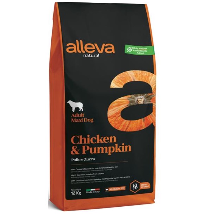 ALLEVA NATURAL Dog Dry Adult Chicken&Pumpkin Medium 2kg