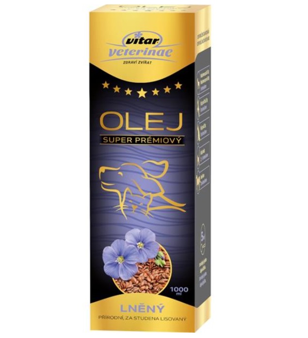 Vitar veterinae lněný olej 200 ml