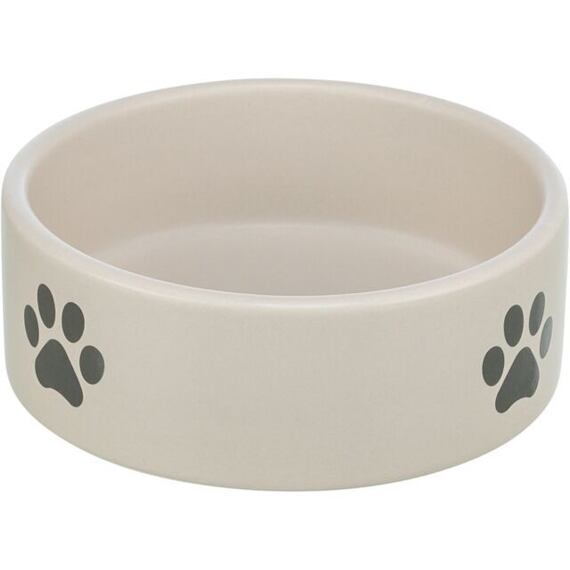 Keramická miska, motiv tlapka, světlešedá/šedá 0,8l/16cm 