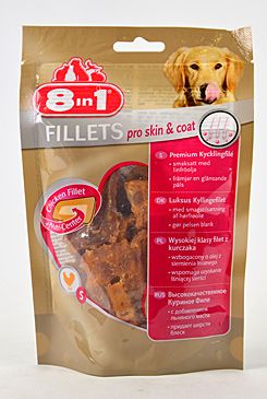 Pochoutka 8in1 Fillets pro skin&coat S 80g