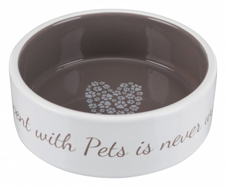 Pets home keramická miska 0,8l/16 cm krémovo/hnědošedá