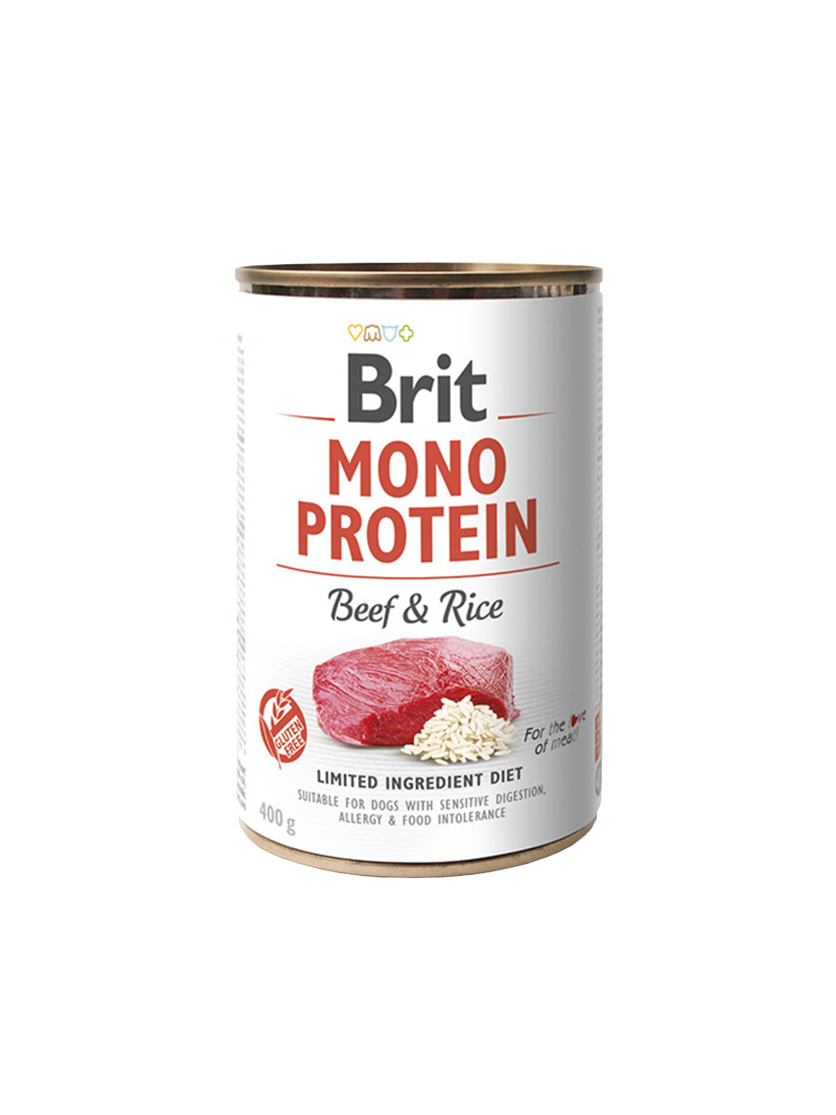 Brit Dog konz Mono Protein Beef & Rice 400g