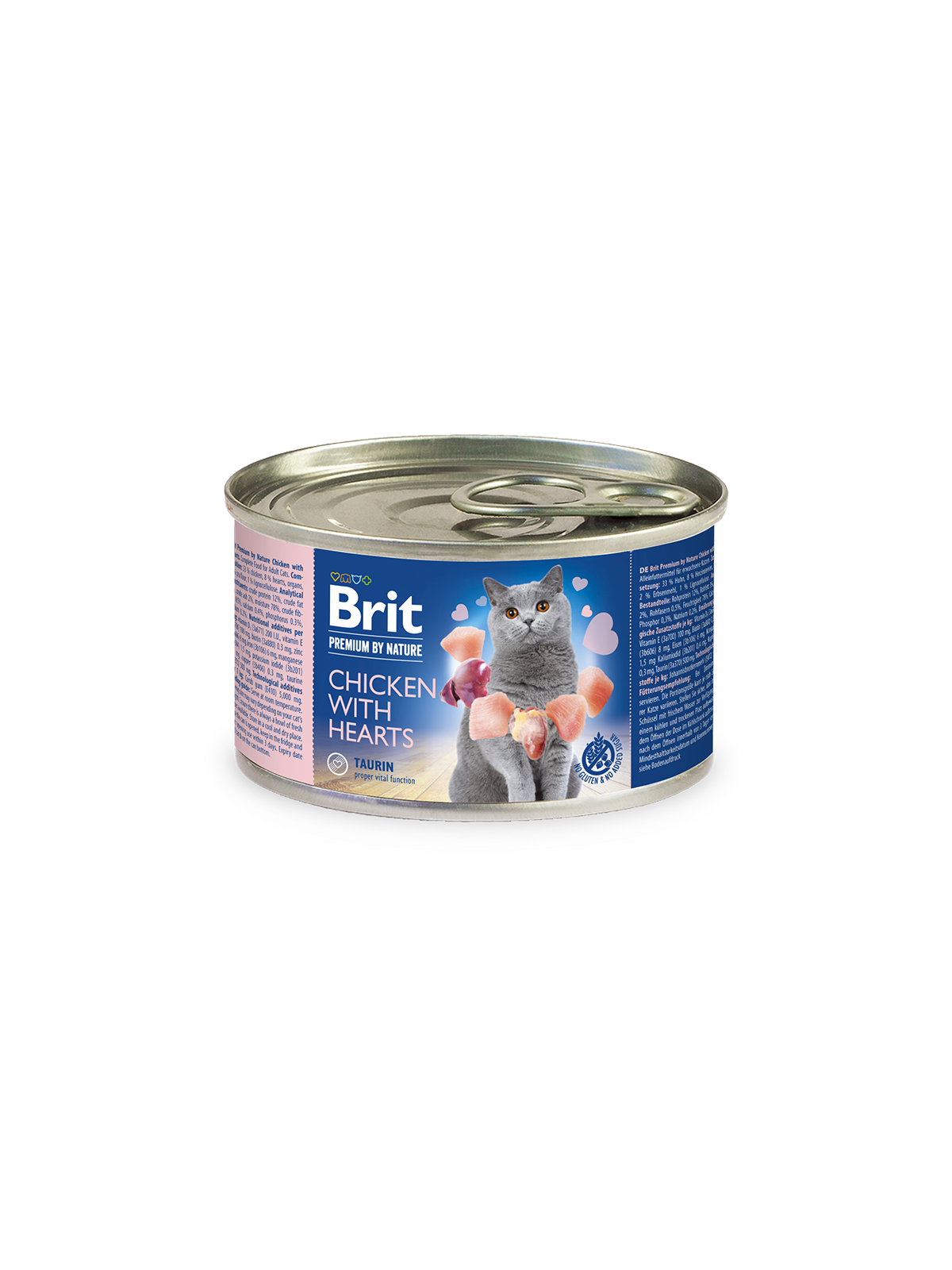 Brit Premium Cat by Nature konz Chicken&Hearts 200g