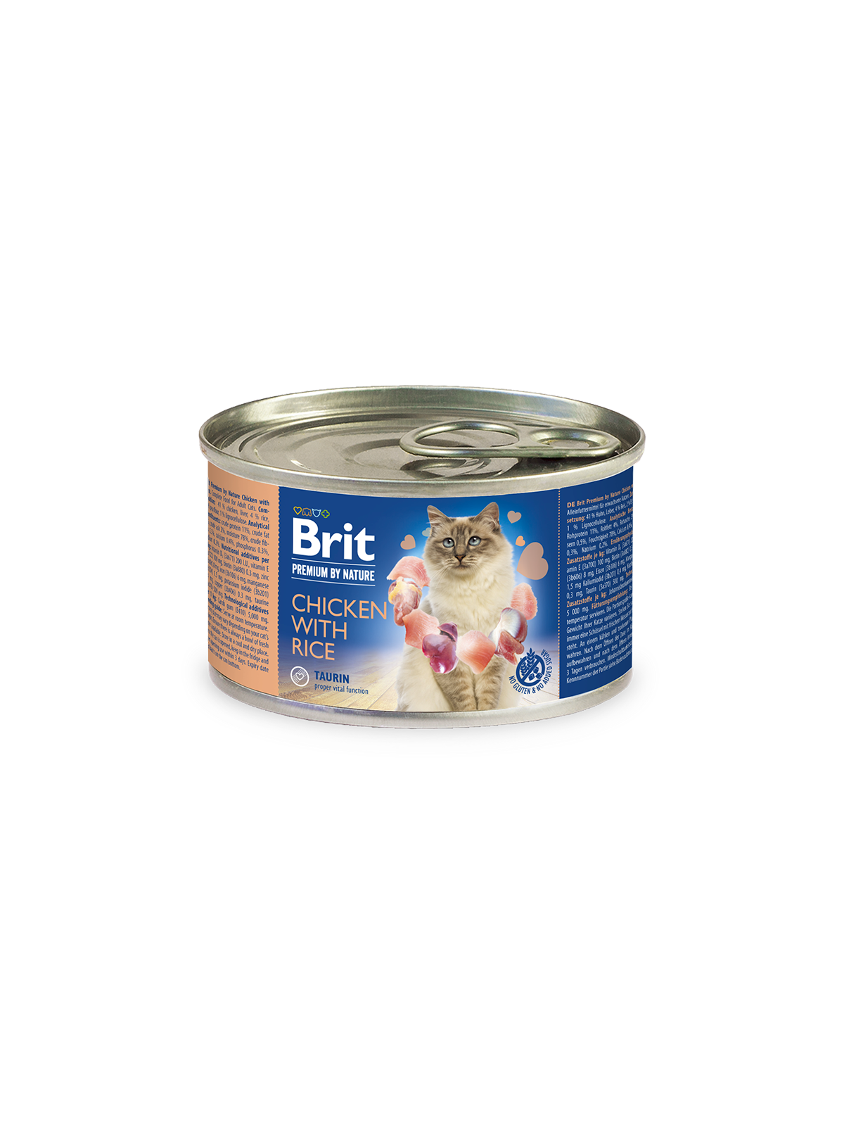 Brit Premium Cat by Nature konz Chicken&Rice 200g