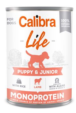 Calibra Dog Life  konz.Puppy&Junior Lamb&rice 400g
