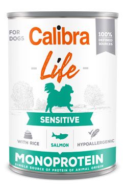 Calibra Dog Life  konz.Sensitive Salmon with rice 400g