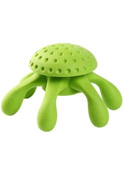 Hračka pes OCTOPUS MAXI plov. z TPR zelená Kiwi