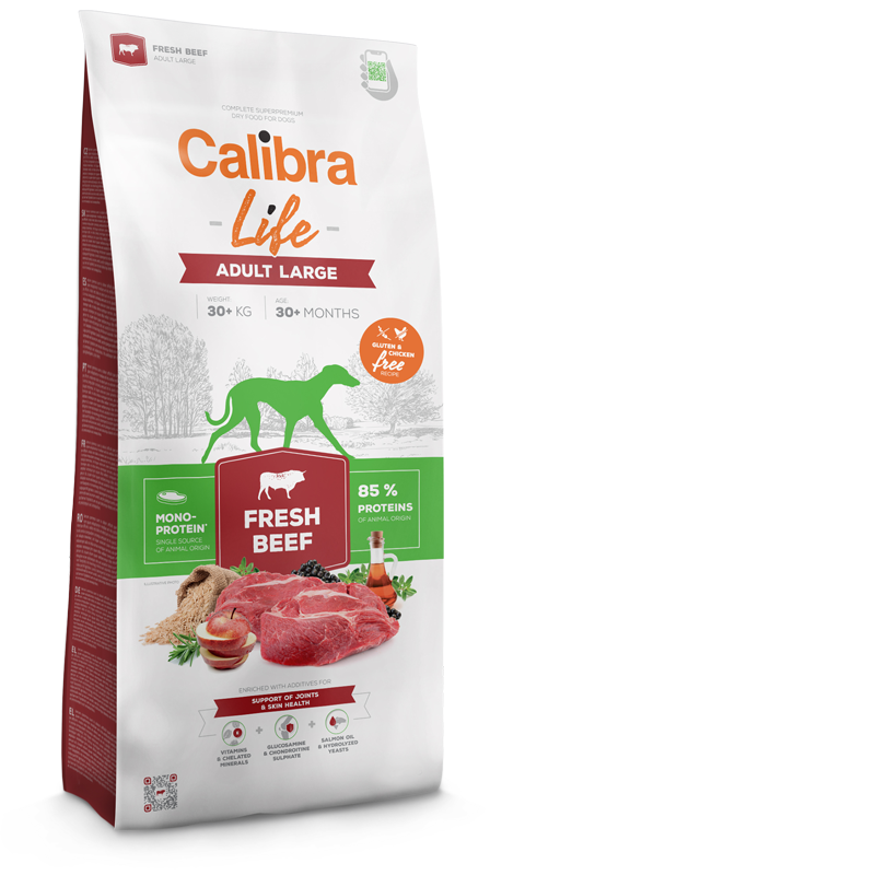 Calibra Dog Life Adult Large Fresh Beef 12kg