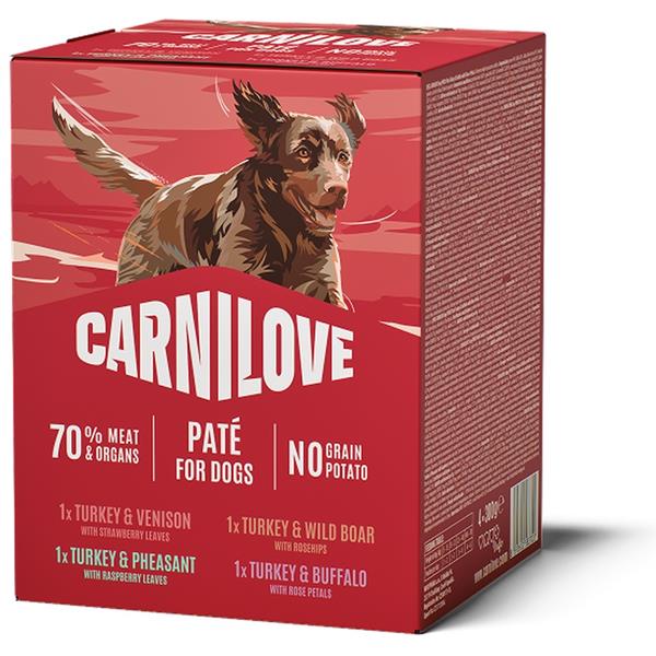 Carnilove Dog Pouch Paté Multipack 4x300g