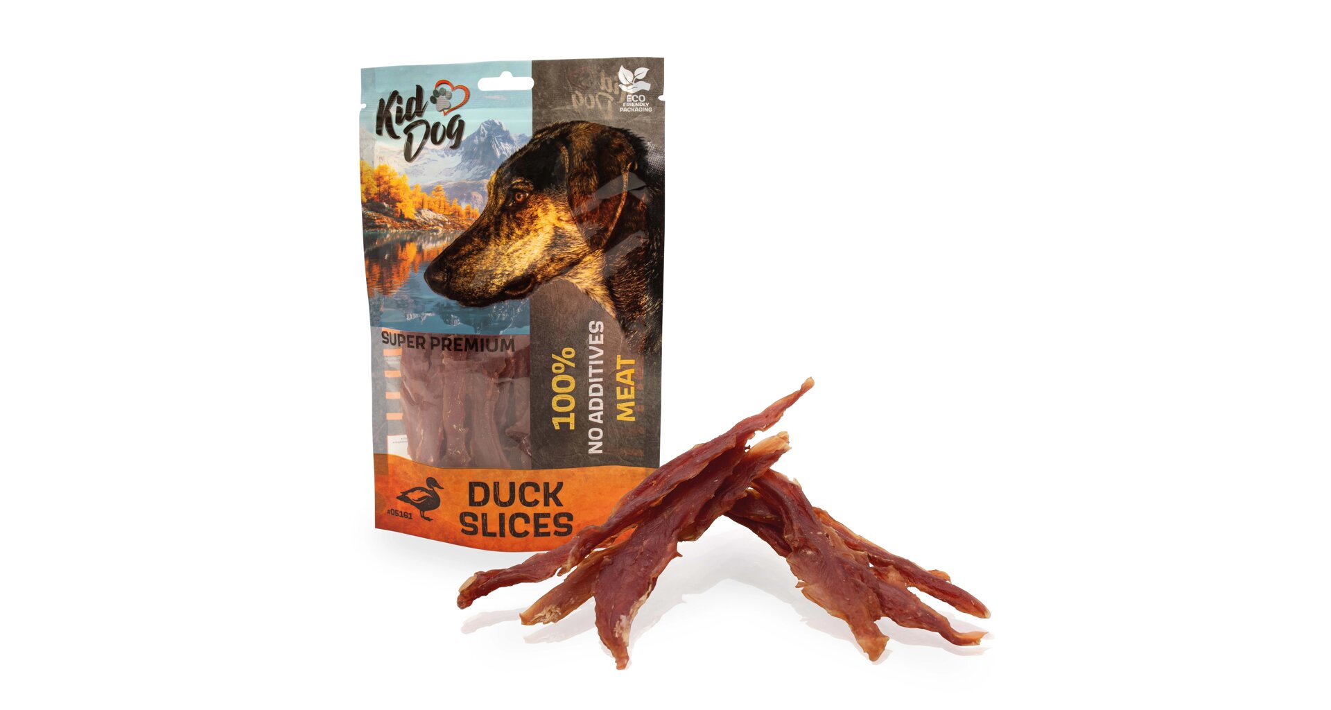 KIDDOG SUPER PREMIUM 100% kachní prsa bez aditiv, proužky 80 g