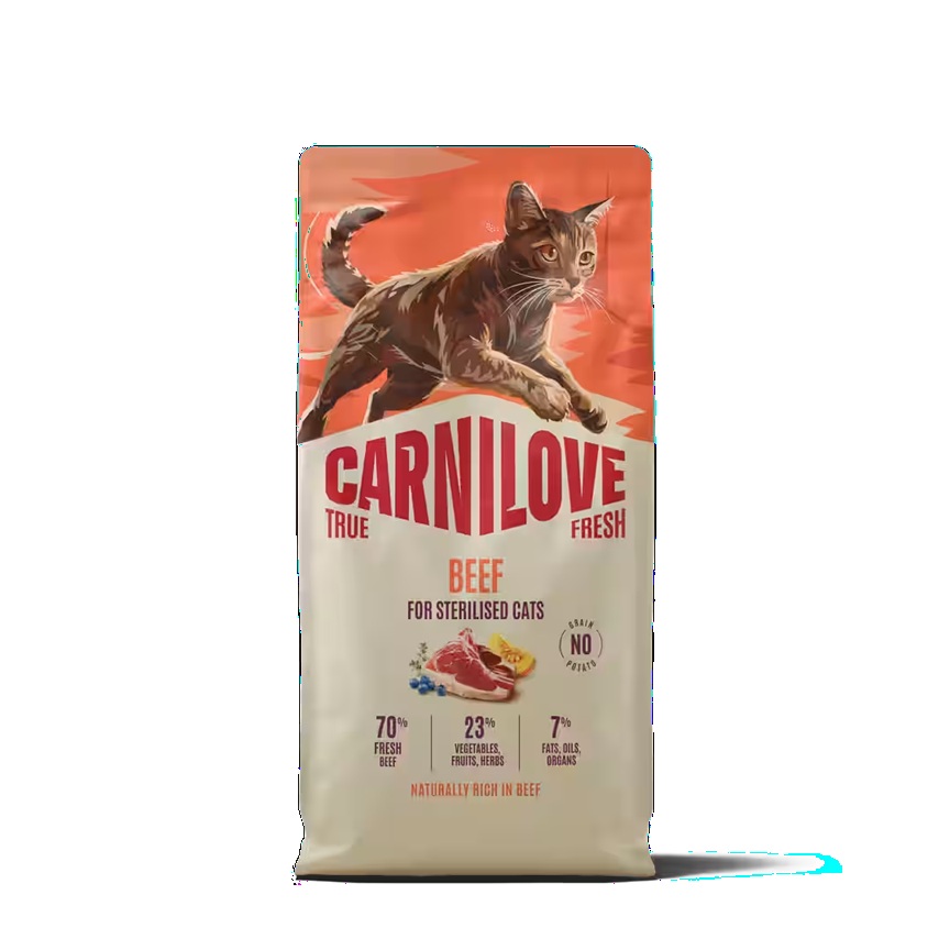 Carnilove Cat True Fresh Dry Beef Steril. Adult 6kg