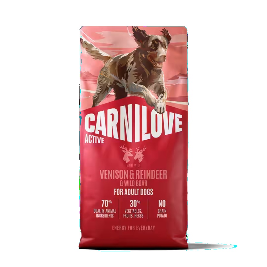 Carnilove Dog Active Dry Venis&Rein&Wild Adult 12kg