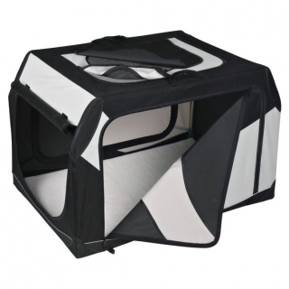 Transportní nylonový box Vario M-L  91x58x61 cm černo-šedý