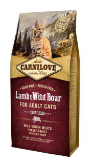 Carnilove Cat Adult Lamb & Wild Boar Grain Free 6 kg