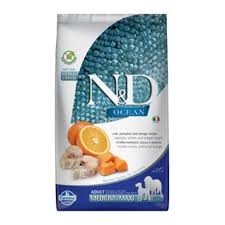 N&D OCEAN DOG LG Adult Mini Codfish & Orange 2,5kg